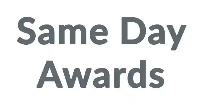 Save 75% At Same Day Awards On All Online Items